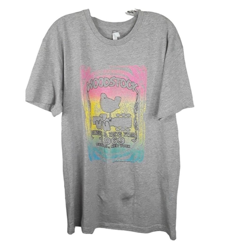 Woodstock T-Shirt 1969 NY Music & Arts Fair Large Cotton Heritage